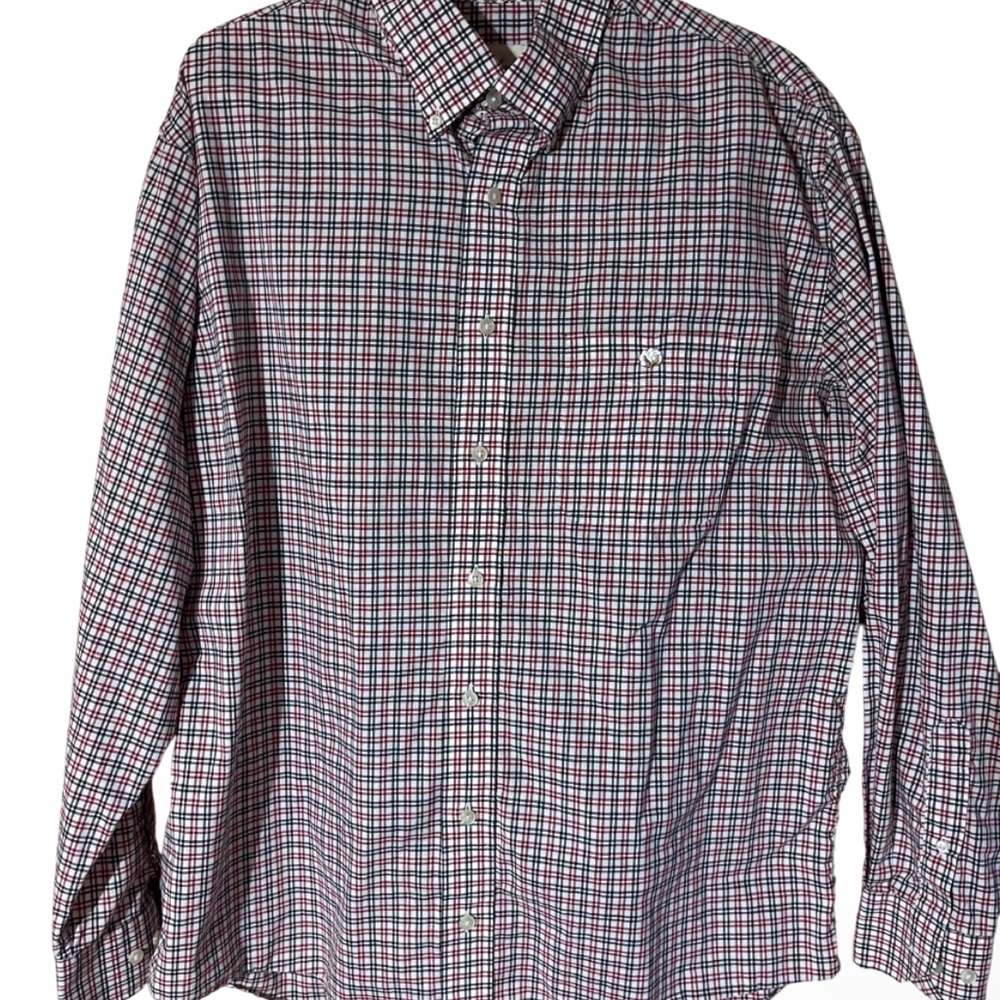 Classic Red and Blue Checkered Men's Shirt